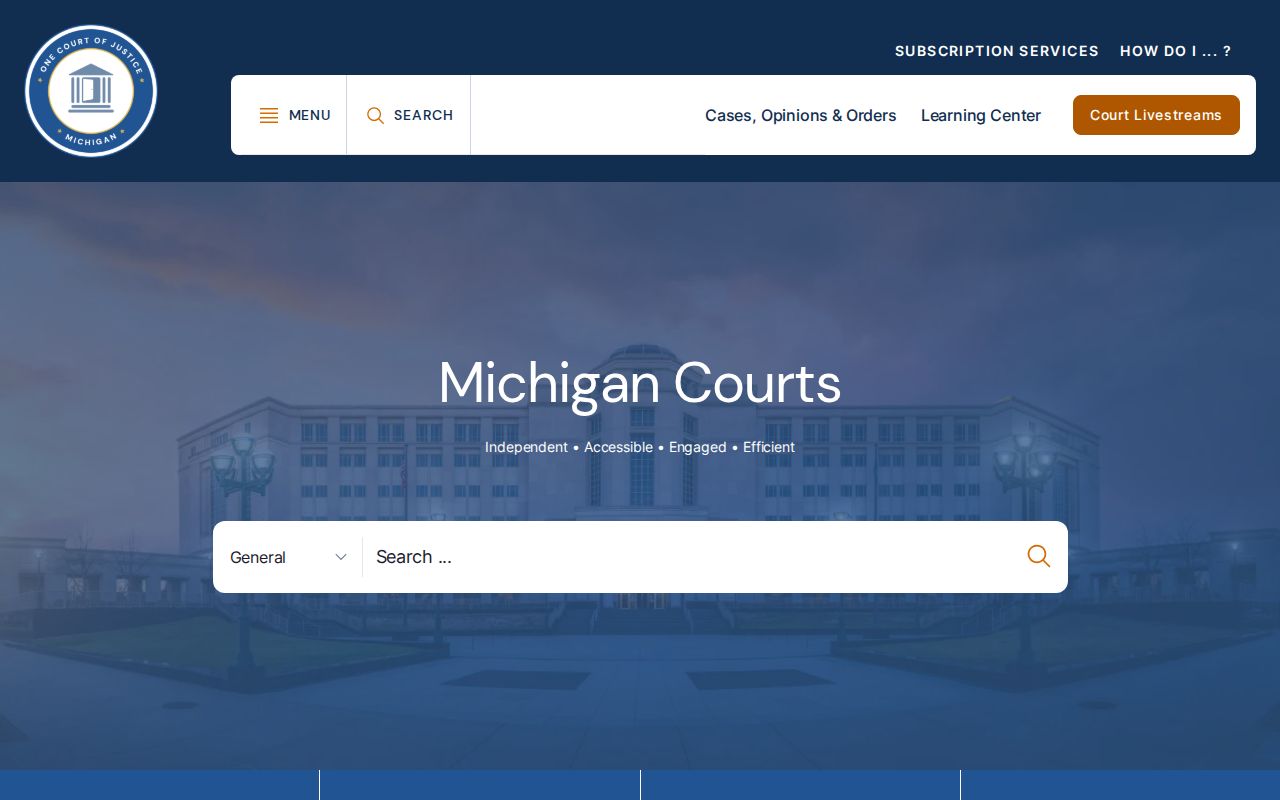 Missaukee County case search resources from the Michigan judiciary