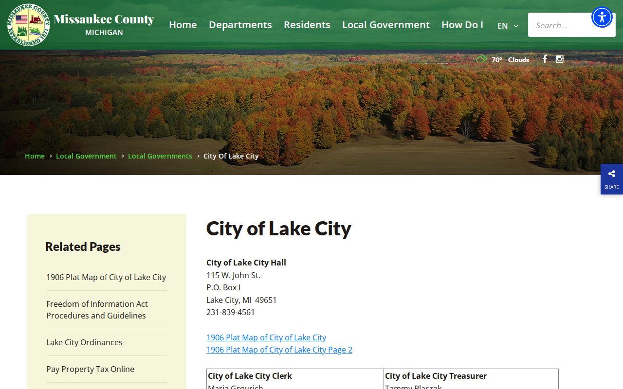 Lake City court docket city administration context from the official Lake City profile