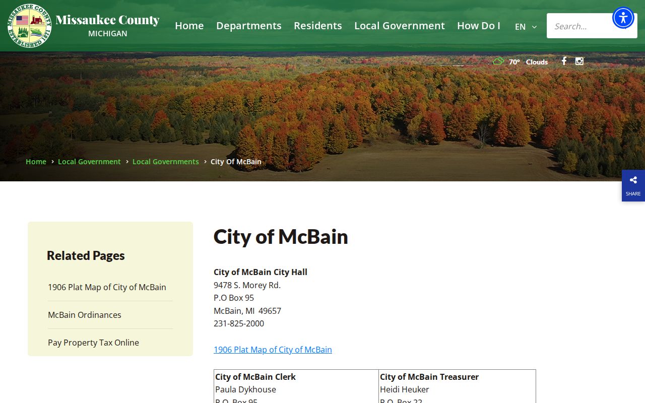 McBain court docket city administration context from the official McBain profile